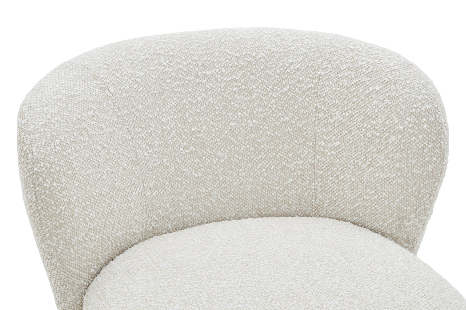 Zola Swivel Chair in Pearl