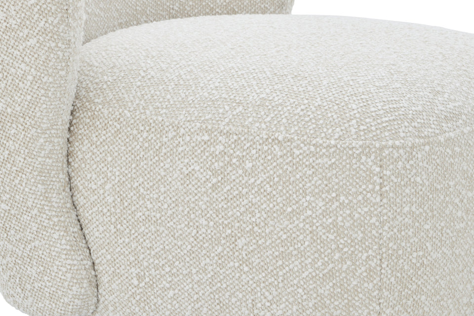 Zola Swivel Chair in Pearl