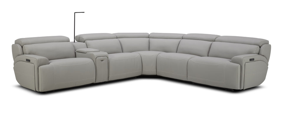 6095B Sectional in Grey