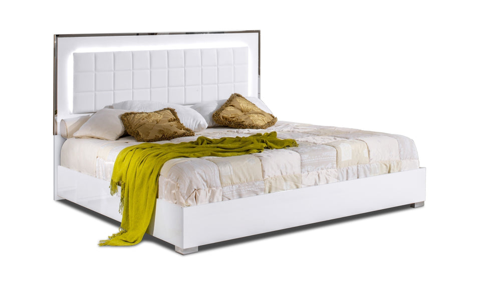 Alice Bedroom Collection in White High Gloss