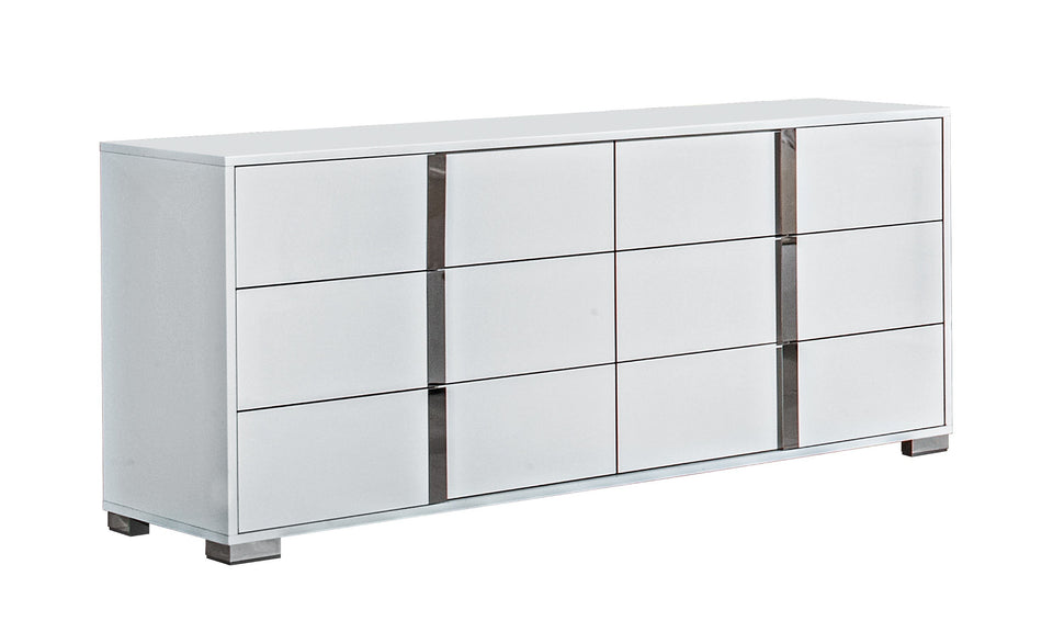 Alice Bedroom Collection in White High Gloss