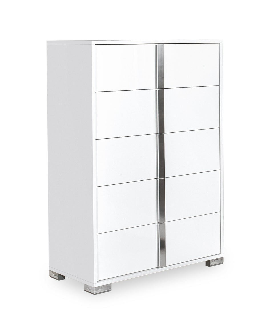Alice Bedroom Collection in White High Gloss