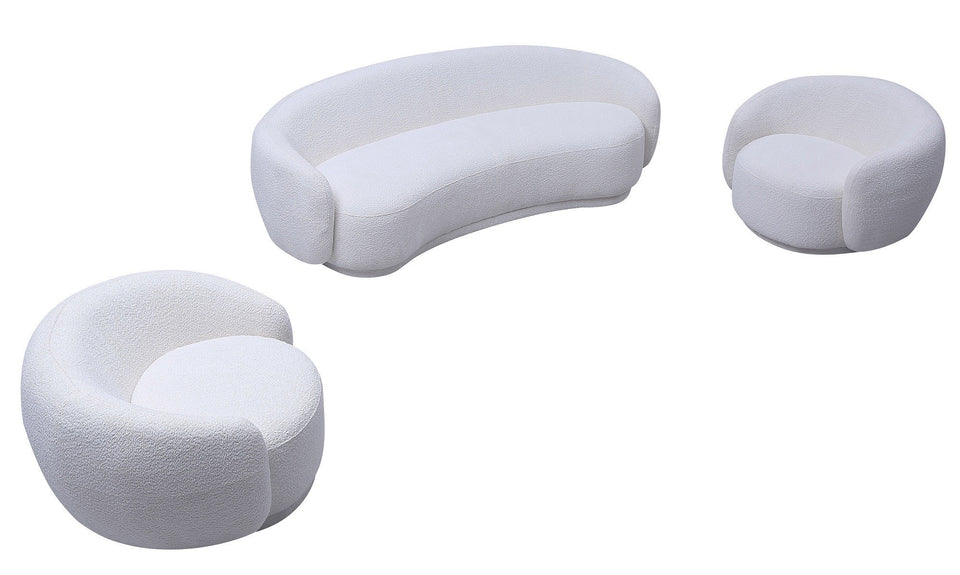 Lounge Sofa & Chair in Off White