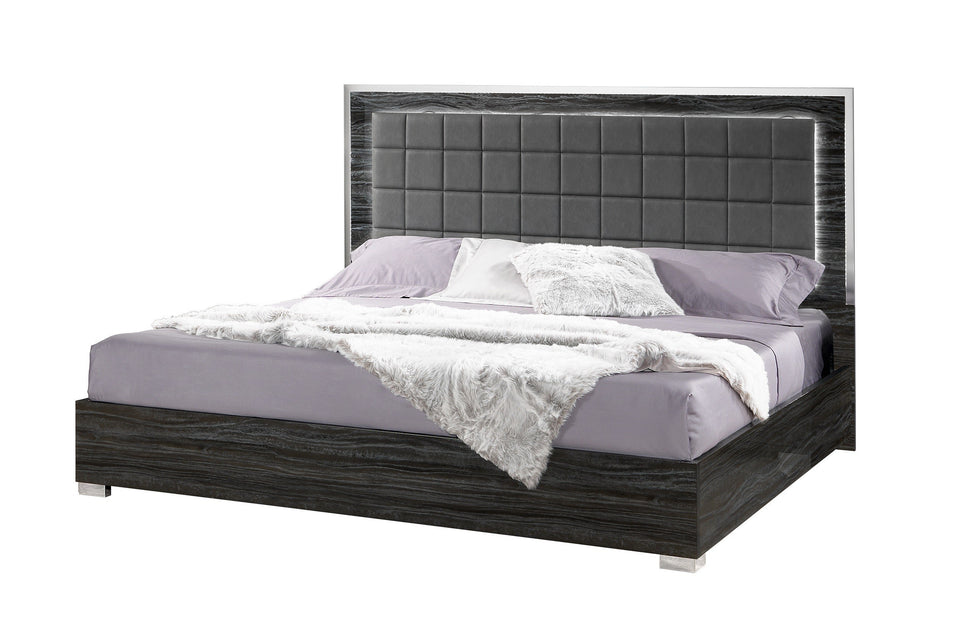 Alice Bedroom Collection in Gloss Grey