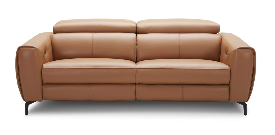Lorenzo Motion Love Seat Only in Caramel (manual headrest only)