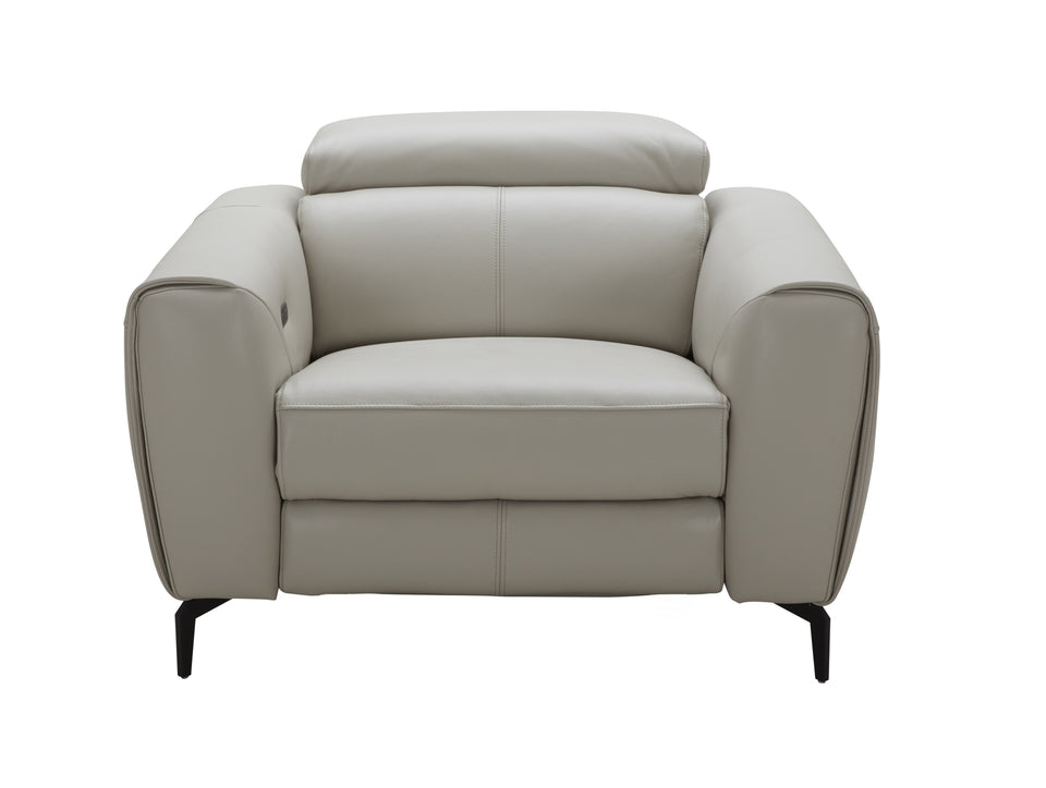 Lorenzo Motion Loveseat only in Light Grey (manual headrest only)