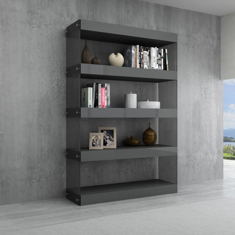 Grey Cloud Curio Unit in High Gloss