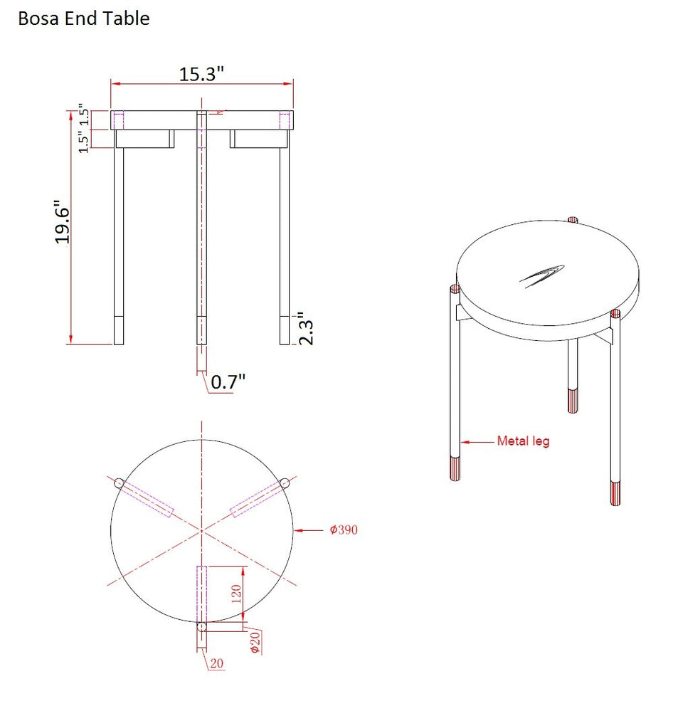 Bosa End Table