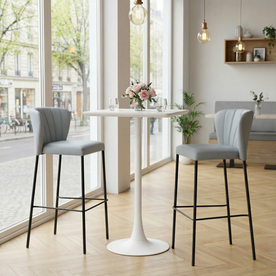 Linz Barstool (Set of 2) Gray