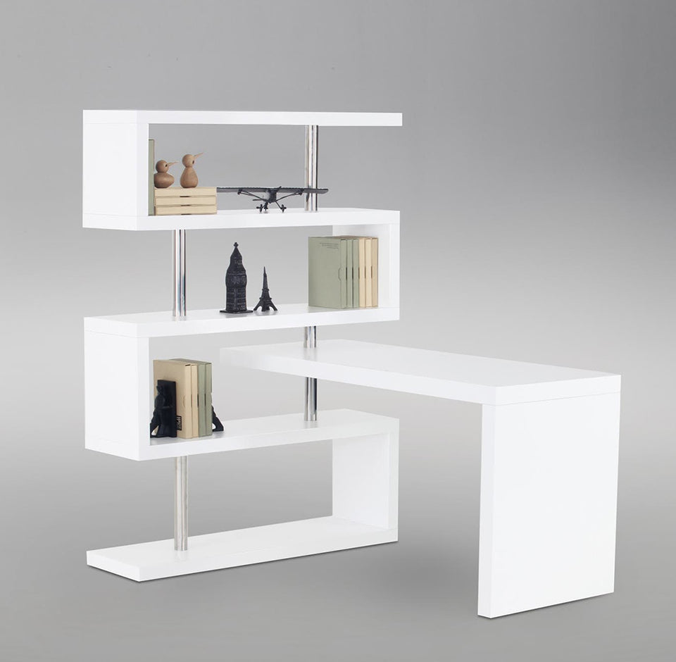 KD12 Modern Office Desk in Matte White