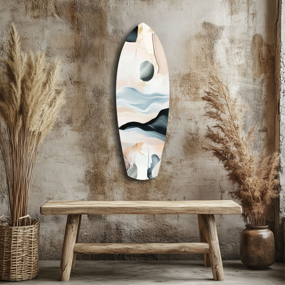 Abstract Sailing Glass Wall Art