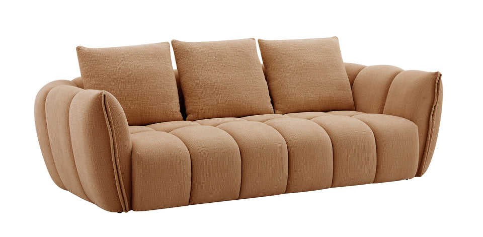 Lennox Fabric Sofa Set in Mustard