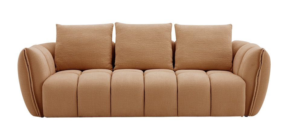 Lennox Fabric Sofa Set in Mustard