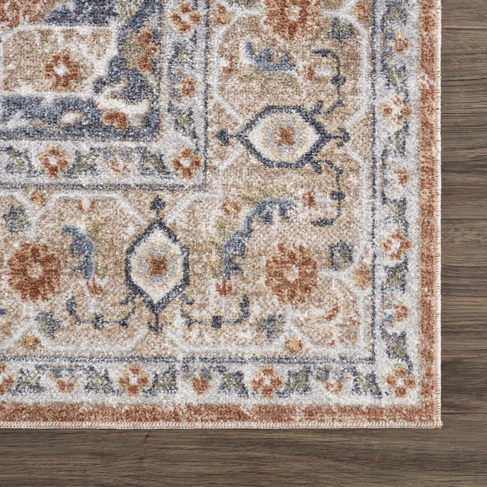 Gael Rust Boutique Washable Rug - Clearance
