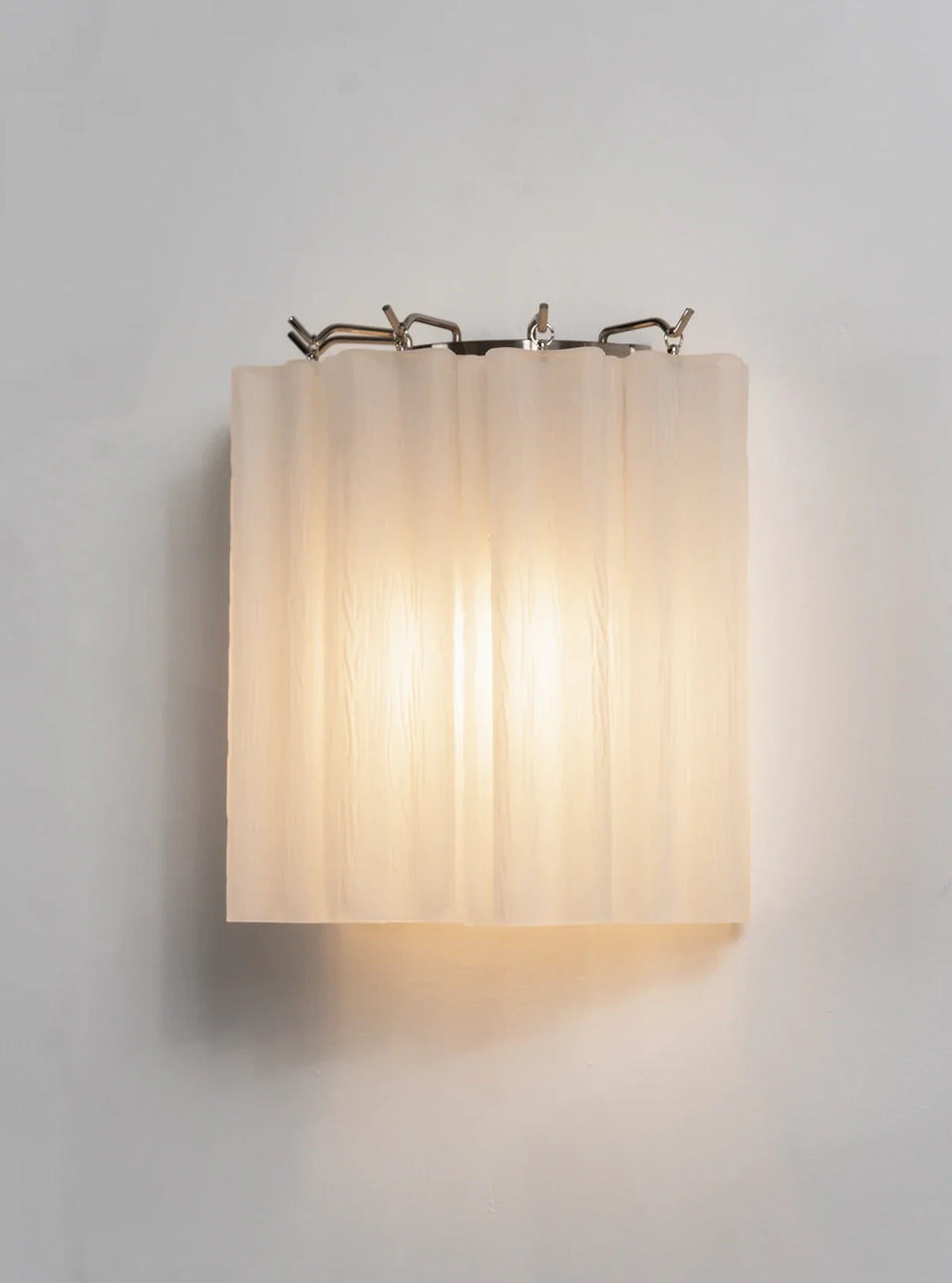 Lorelei Rippled Glass Curtain Wall Sconce