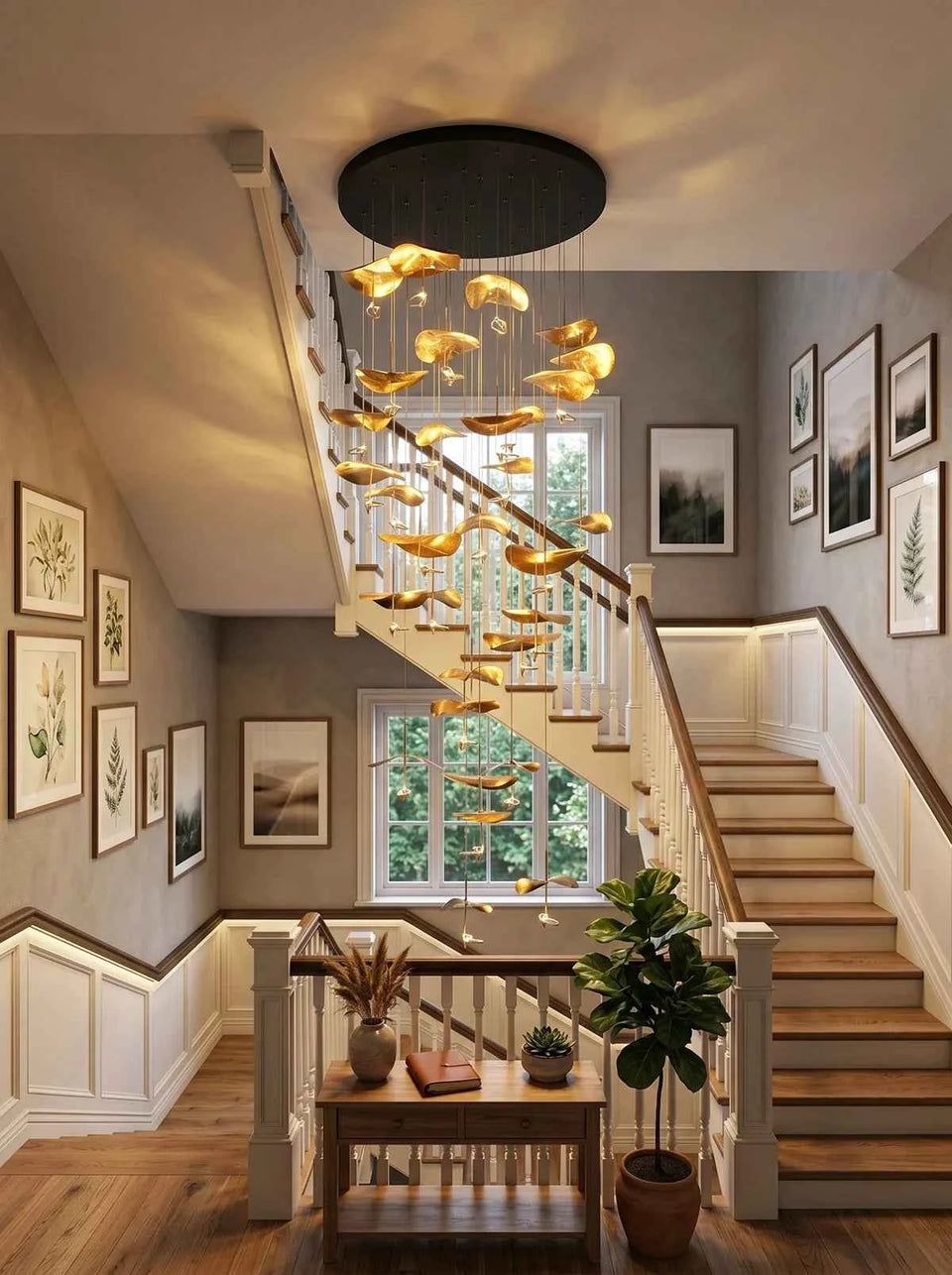 Lotus Leaf Chandelier