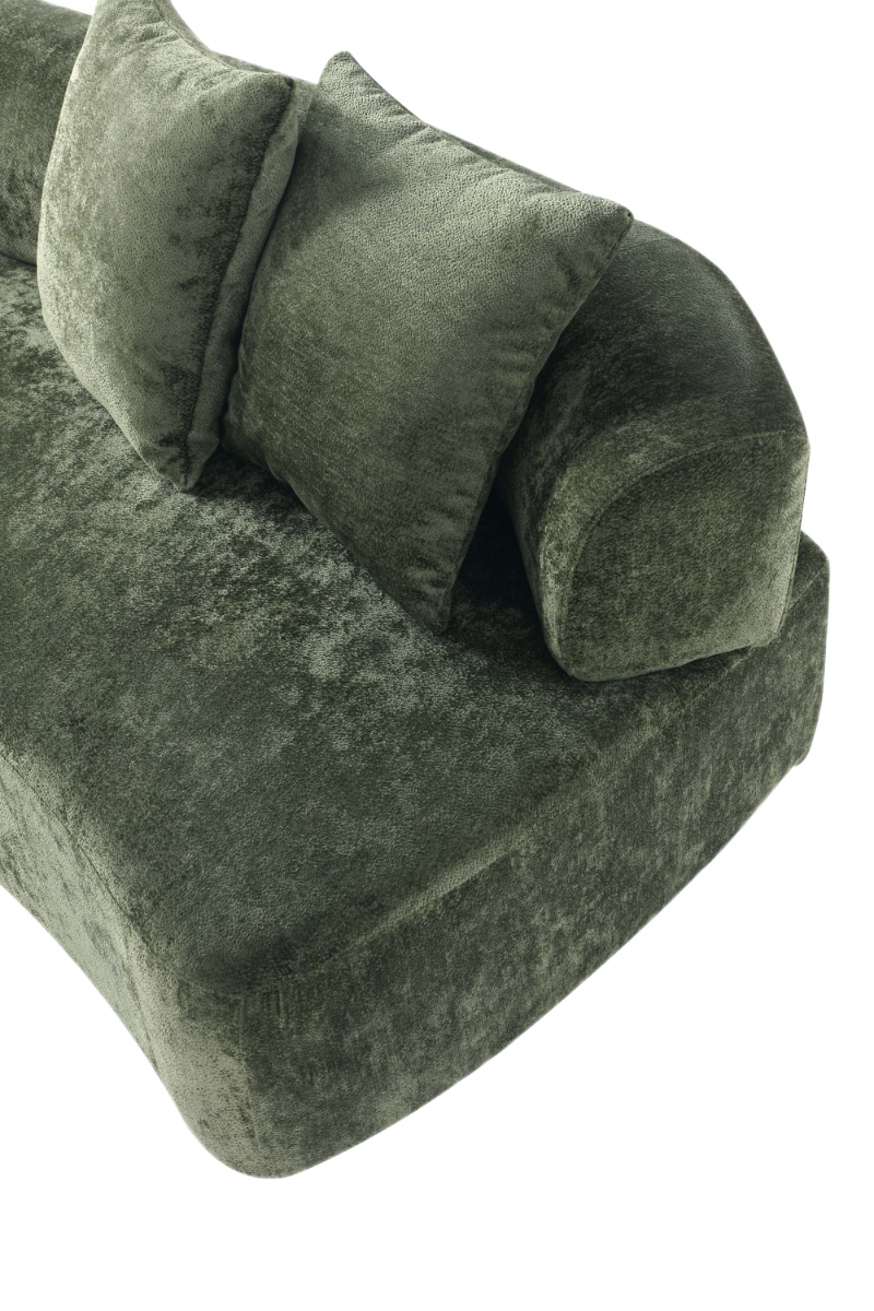 chenille sofa - lifestyle setting