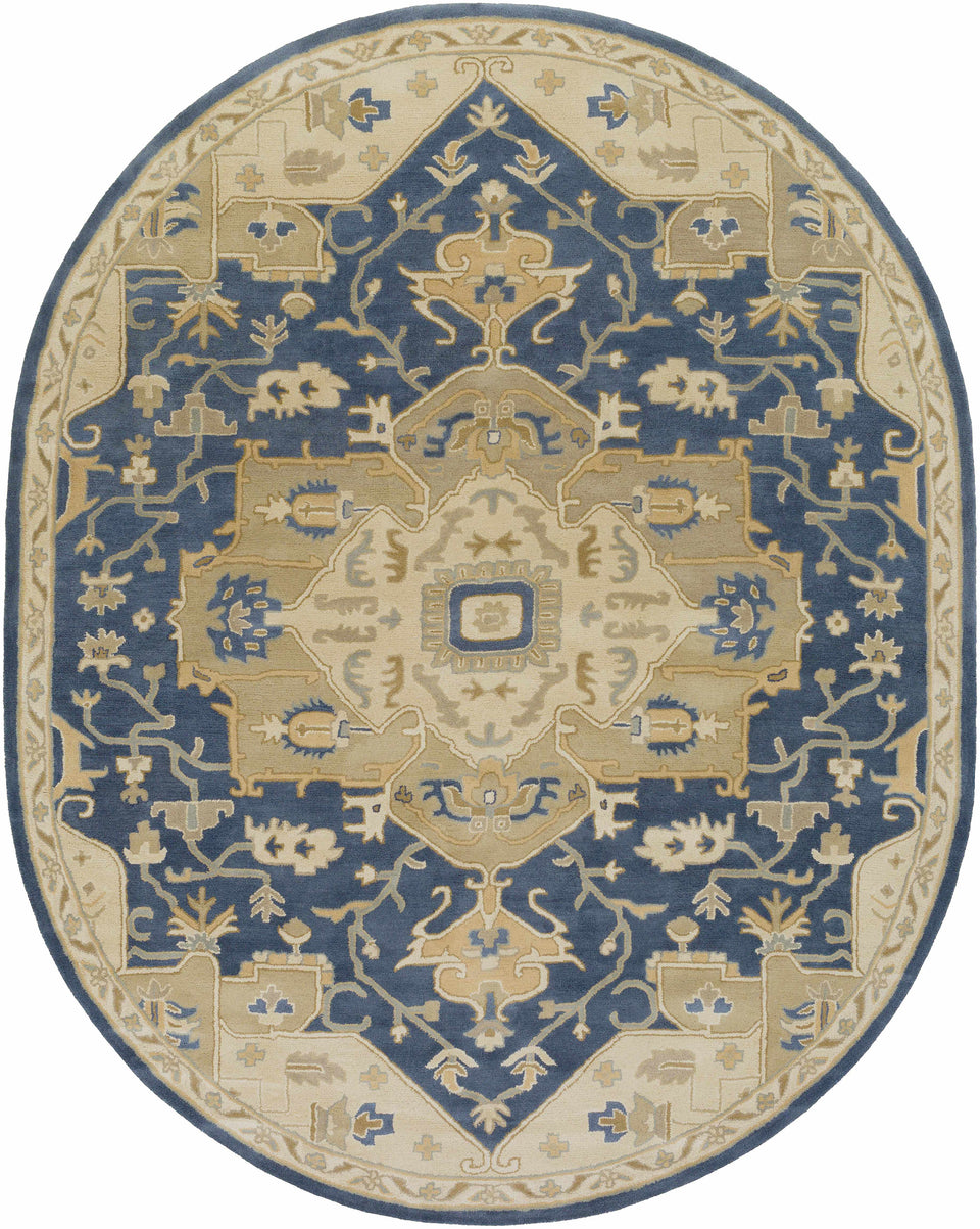 Broomfield 1145 Hand Tufted Blue Wool Rug