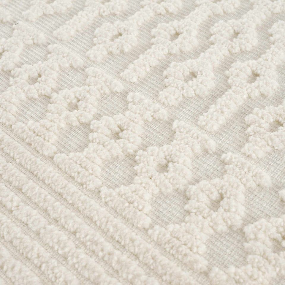 Drago White Washable Area Rug