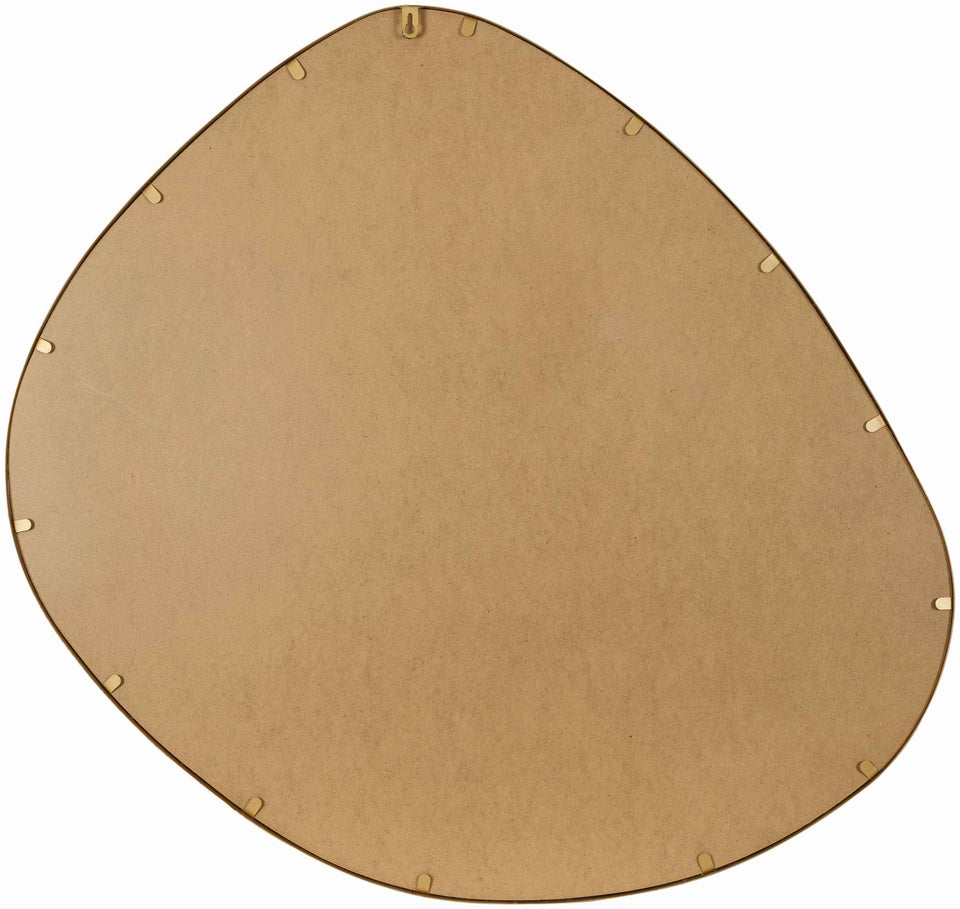 Lochovice Gold Distressed Wood Mirror