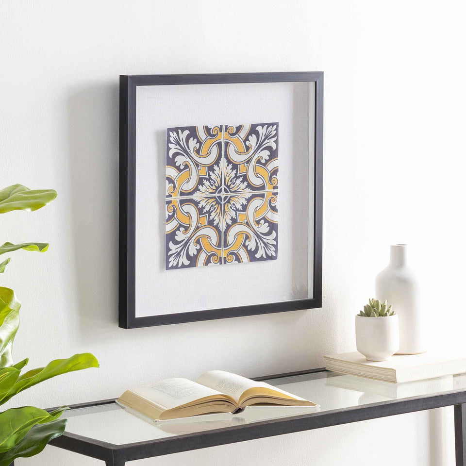 Mazgirt Majestic Black Frame Wall Art Piece - Clearance