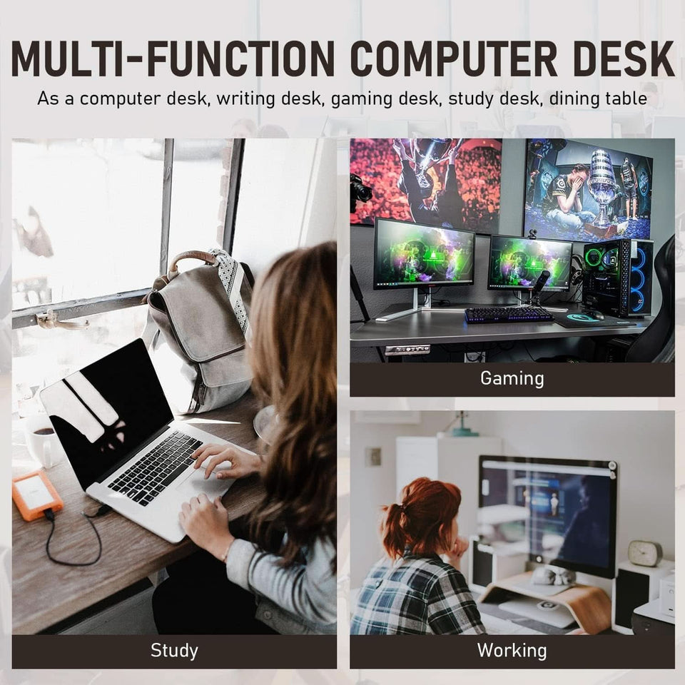 Modern 39 Inch Computer Desk for Home Office Use