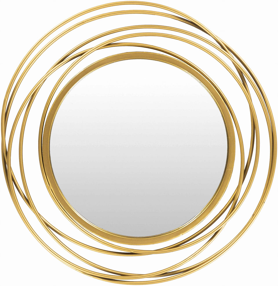 Monamon Round Rattan Mirror