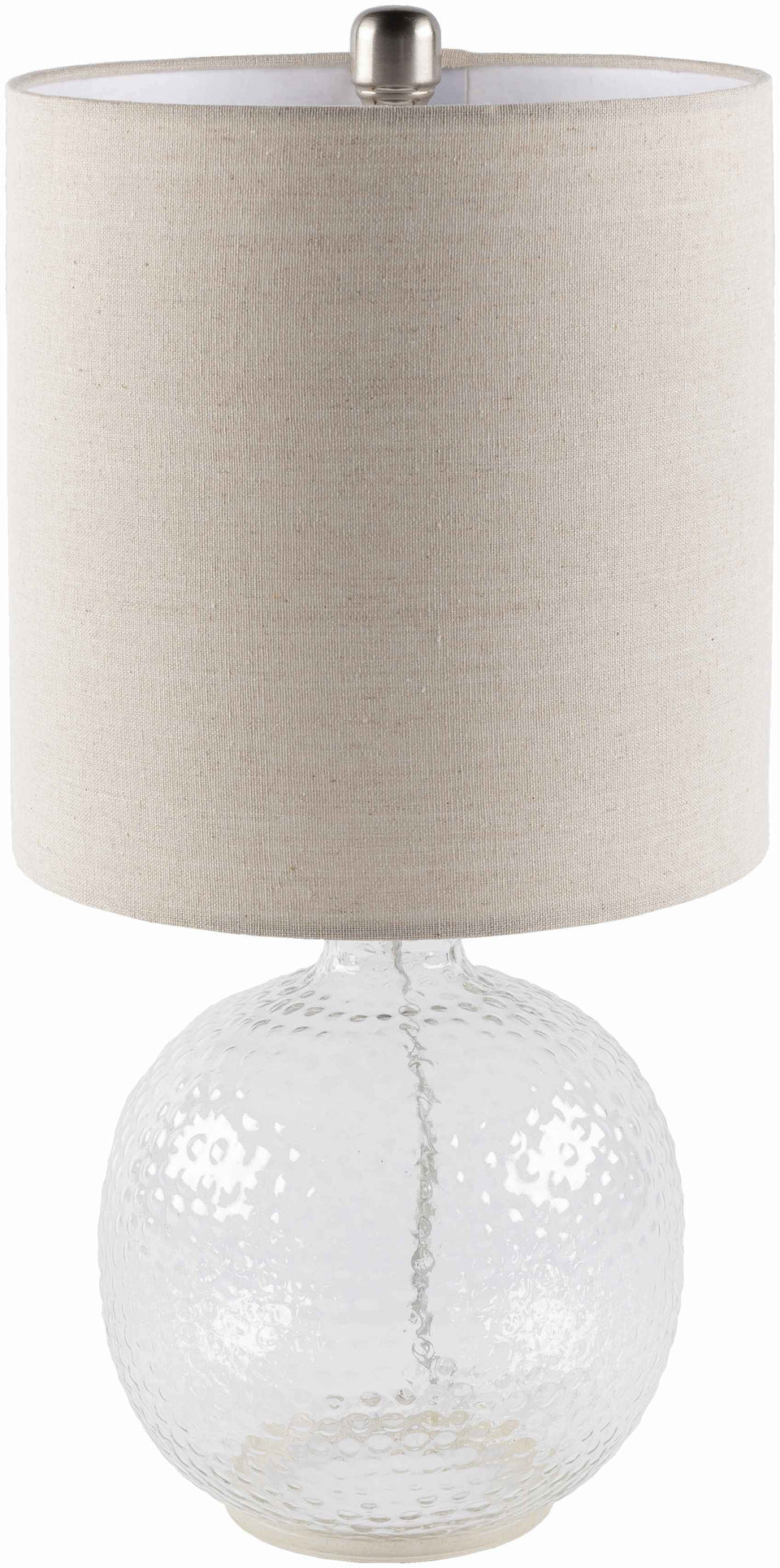 Enetai Glass White Table Lamp