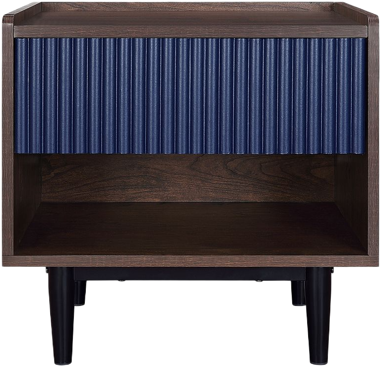 Duane 20" Fluted Nightstand (1-Drawer)