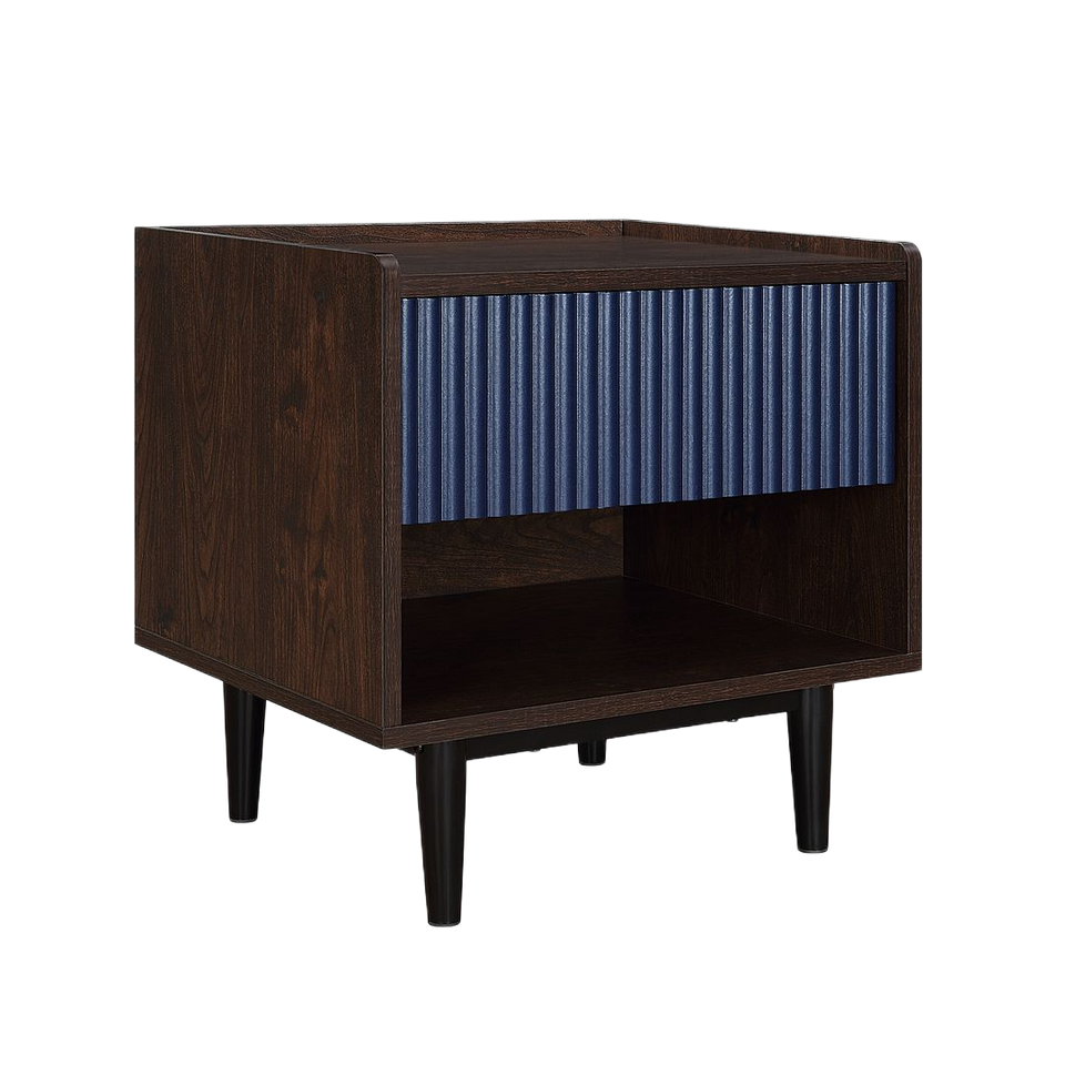 Duane 20" Fluted Nightstand (1-Drawer)