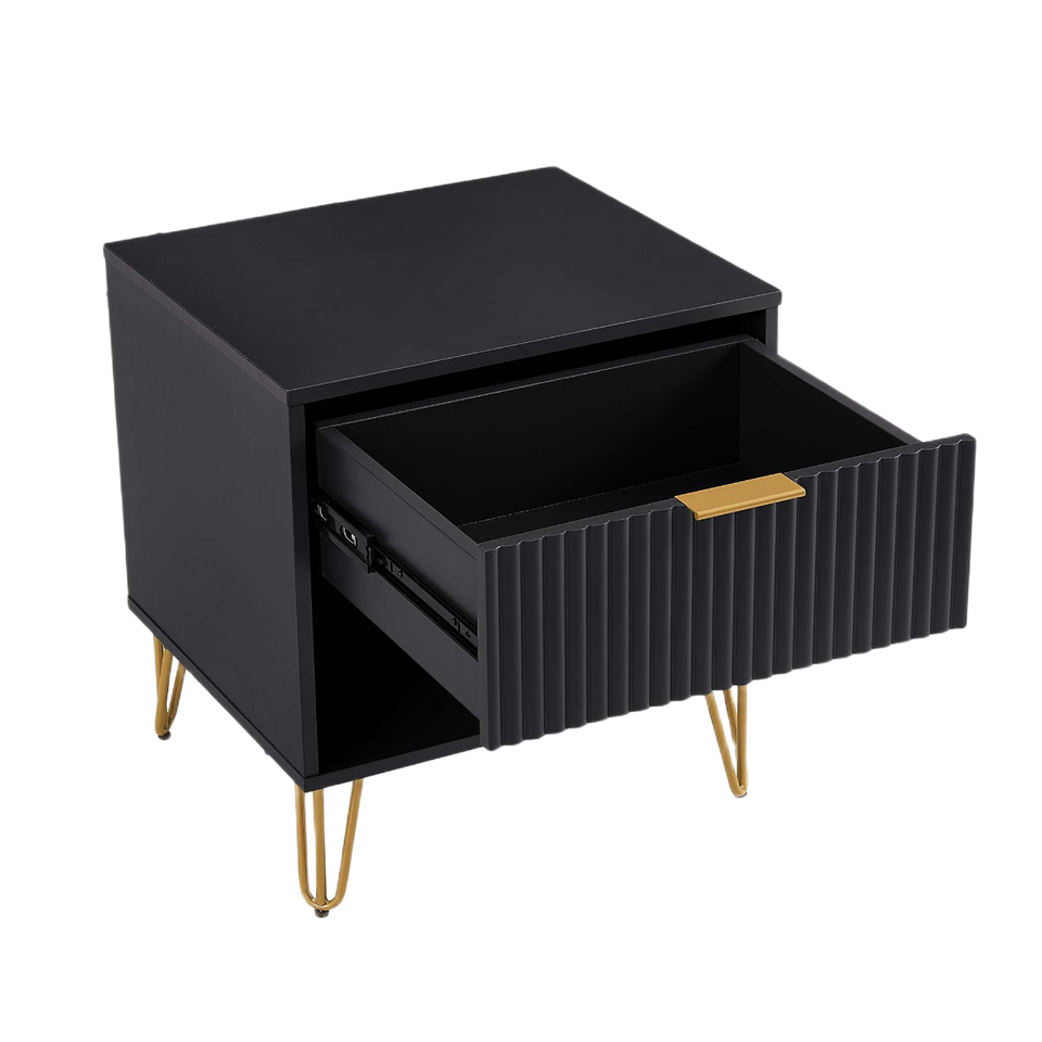 Dumbo 20" Fluted Nightstand (1-Drawer)