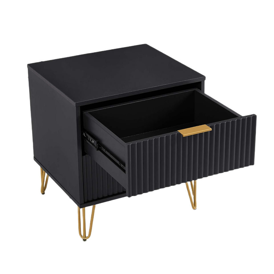 Dumbo 20" Fluted Nightstand (2-Drawer)
