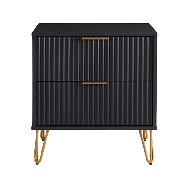 Dumbo 20" Fluted Nightstand (2-Drawer)