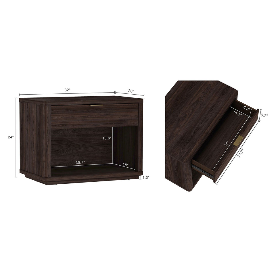 Evelyn 32" Nightstand (1-Drawer)