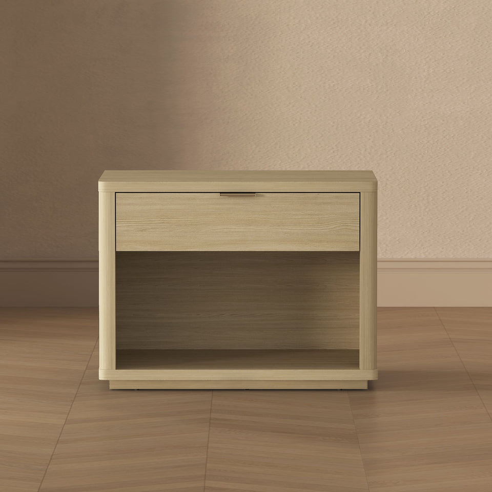 Evelyn 32" Nightstand (1-Drawer) in Natural - lifestyle   front 1