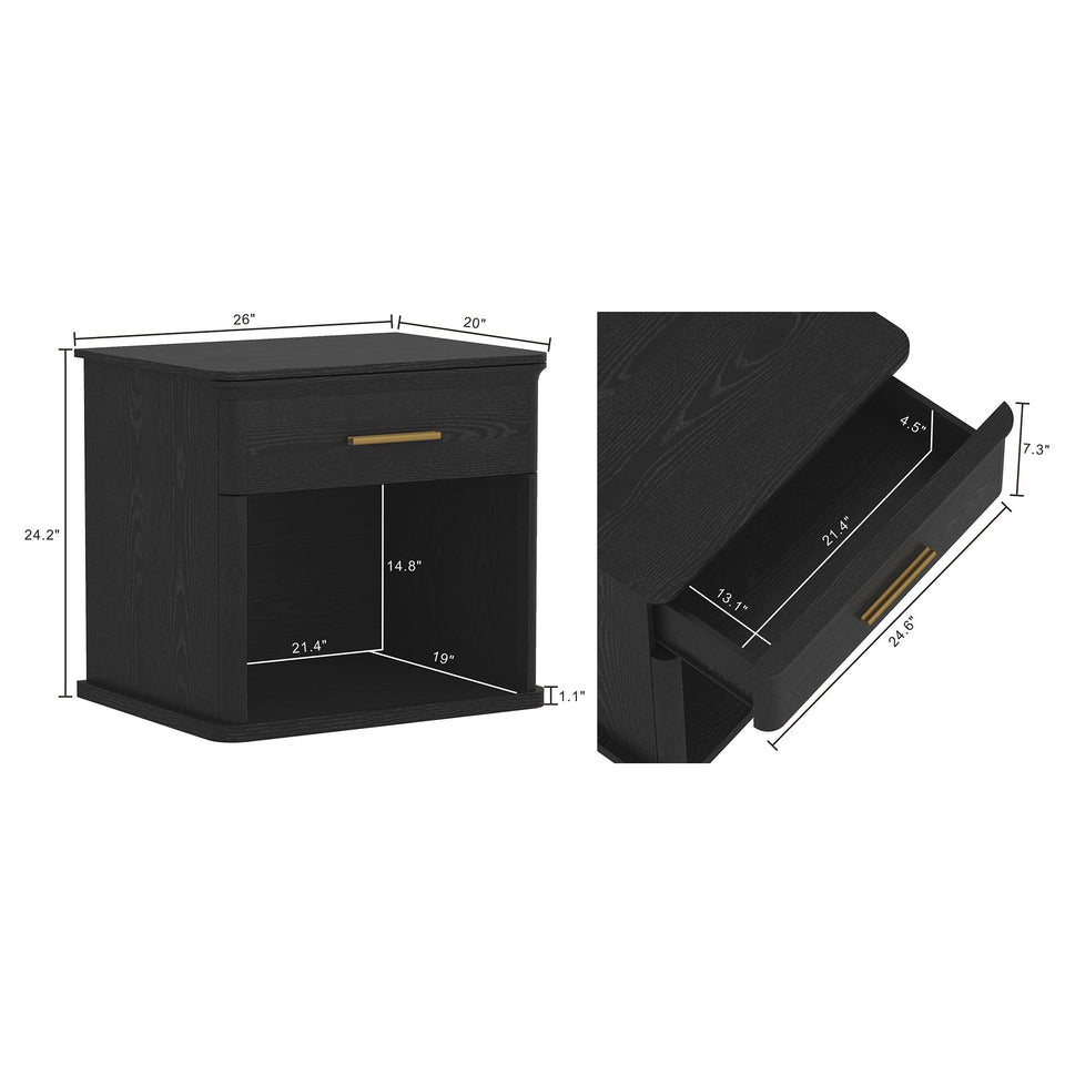 Clifford Nightstand (1-Drawer)