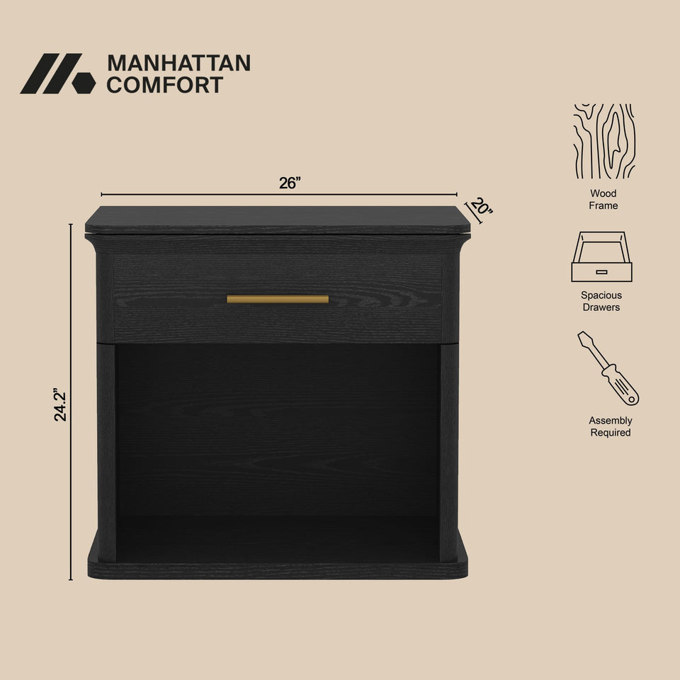 Clifford Nightstand (1-Drawer)