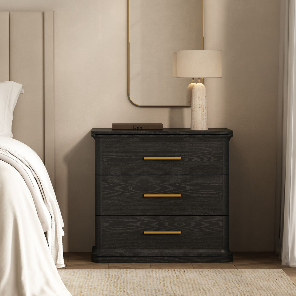 Clifford Nightstand (3-Drawer)