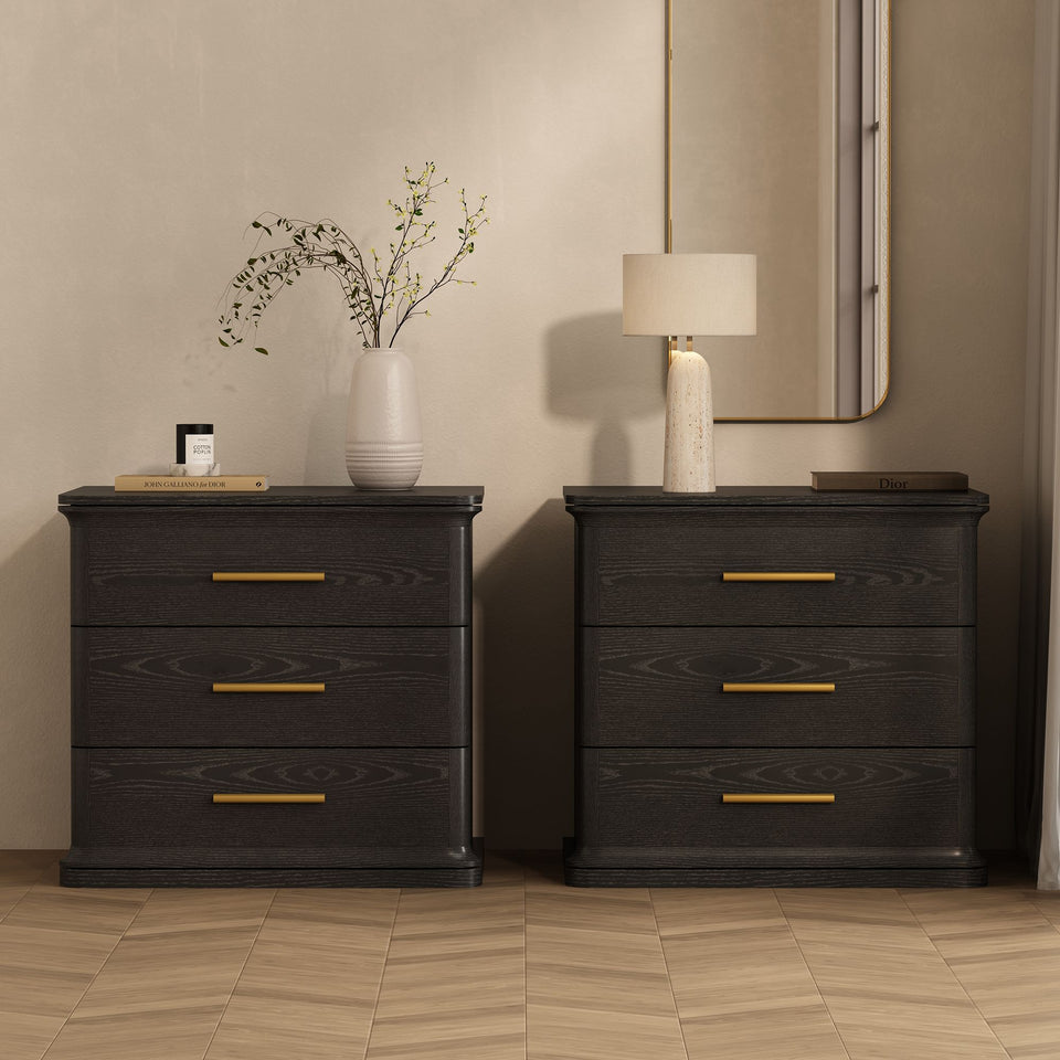 Clifford Nightstand (3-Drawer)