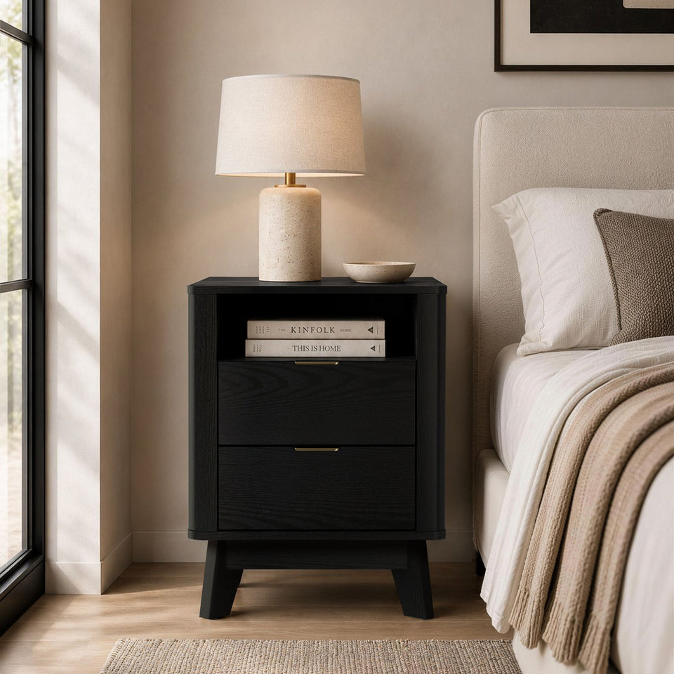 Orlen 2-Drawer Multi-Purpose Nightstand & End Table