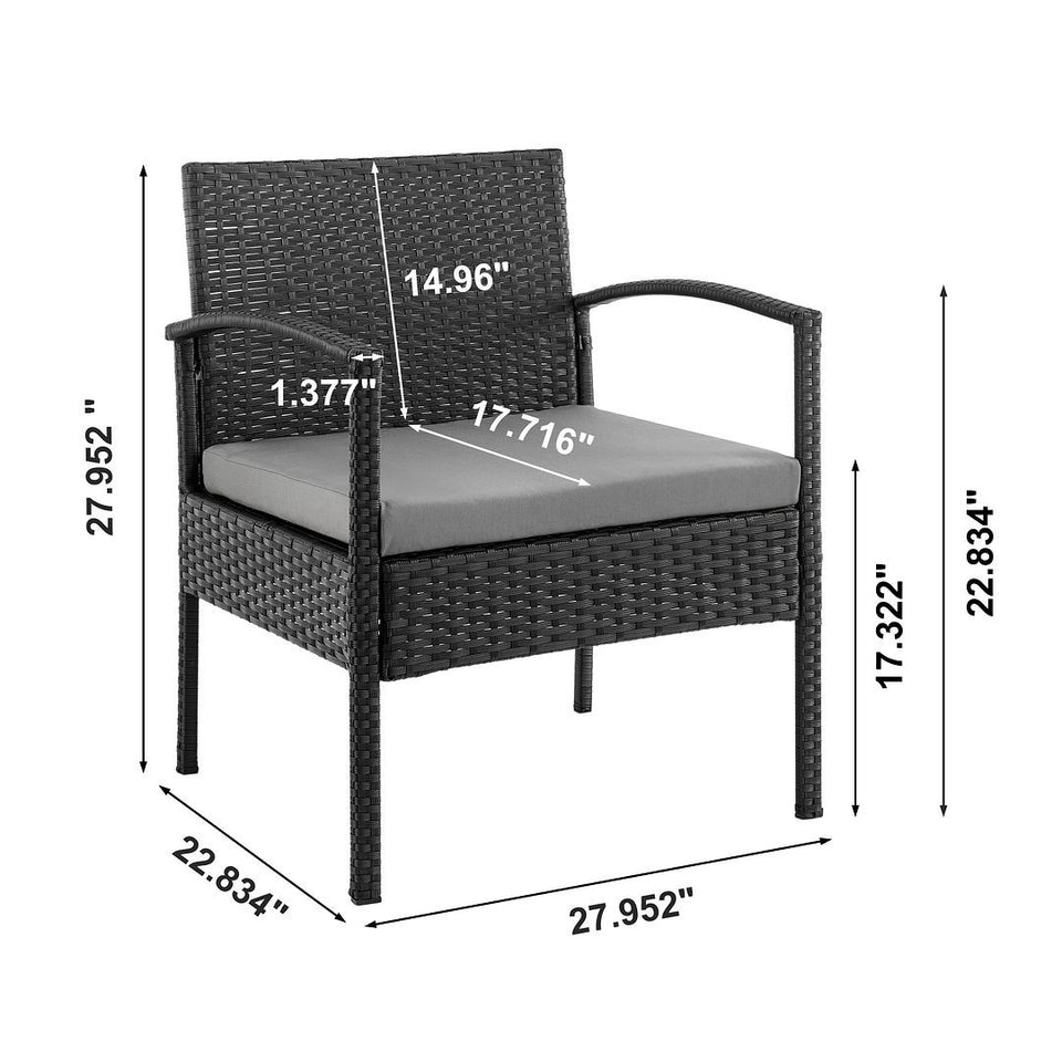 Noli 3-Piece Conversation Set