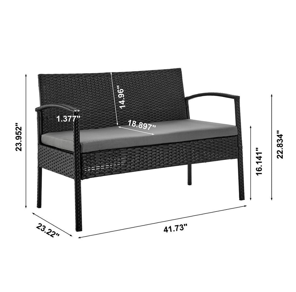 Noli 4-Piece Conversation Set