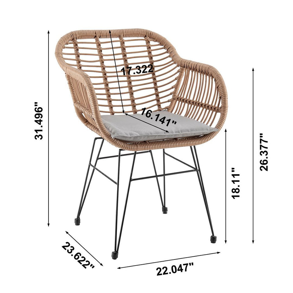 Antibes 3-Piece Conversation Set