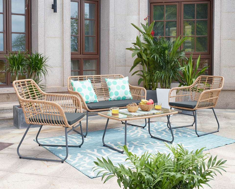 Antibes 4-Piece Conversation Set in GY