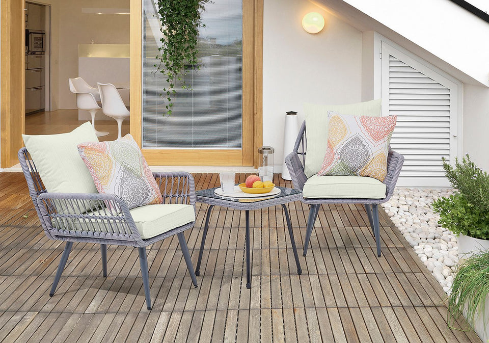 Cannes 3-Piece Conversation Set