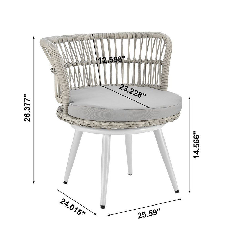 Monaco 3-Piece Conversation Set