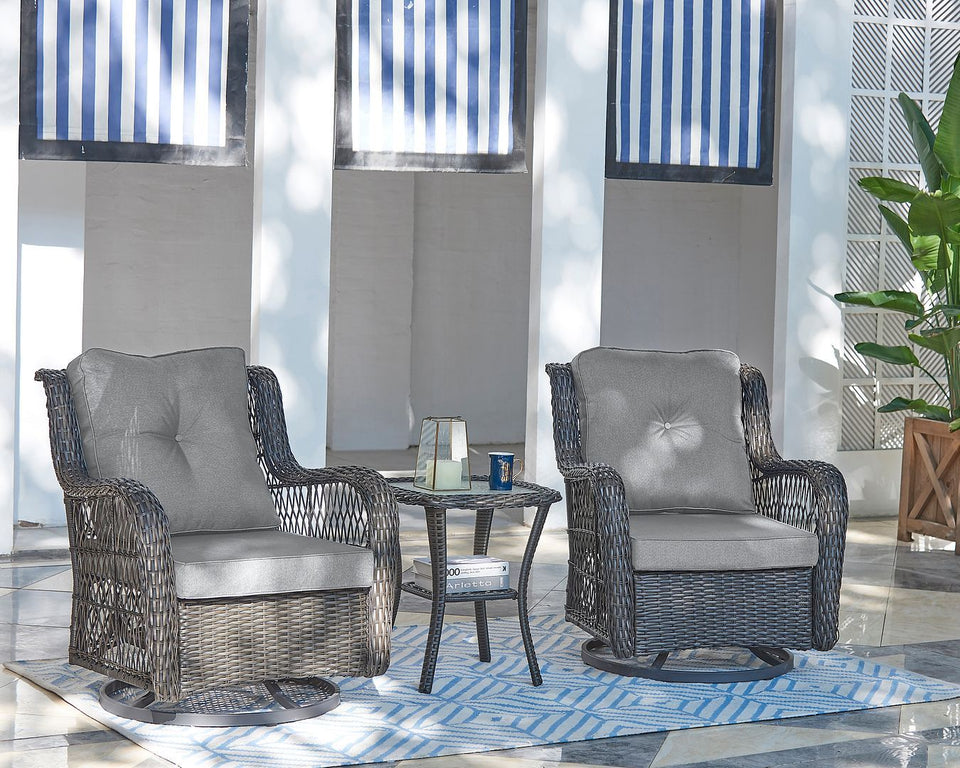 Fruttuo 3-Piece Conversation Set in GY
