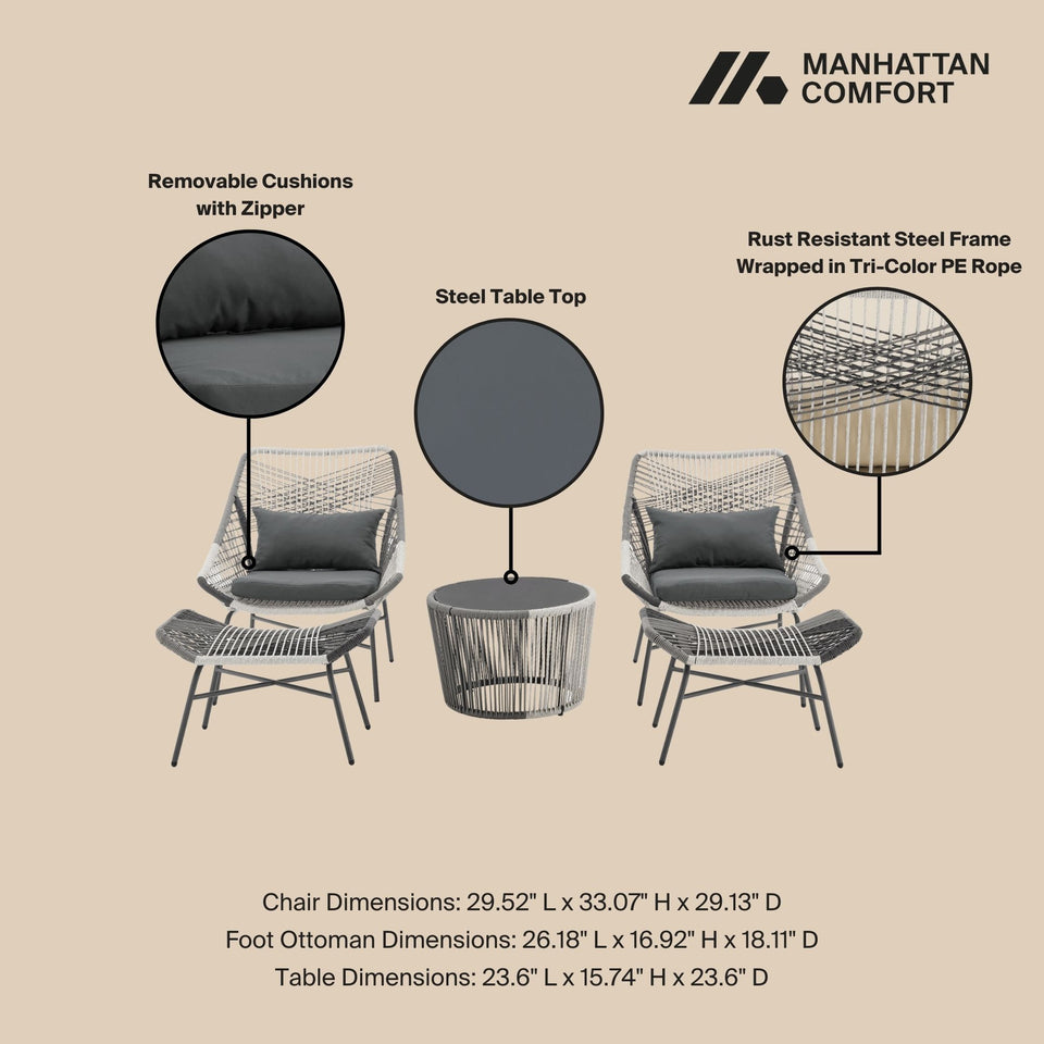 Ashland 5-Piece Conversation Set