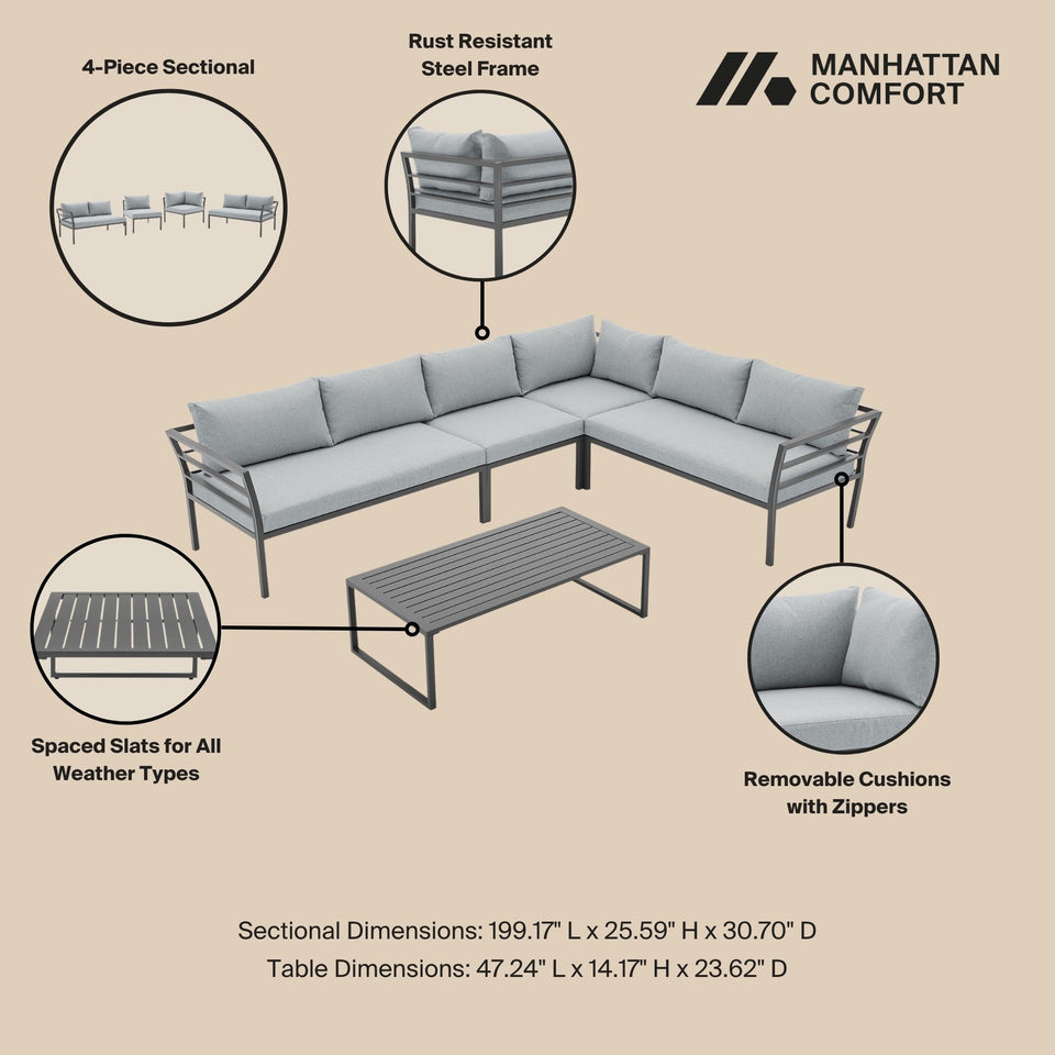 Sunnyside 5-Piece Conversation Set