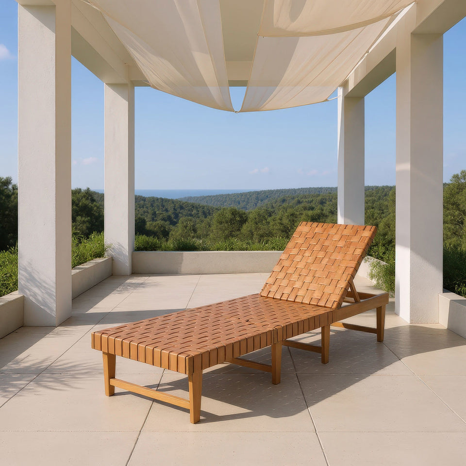 Breath Chaise Lounge Brown